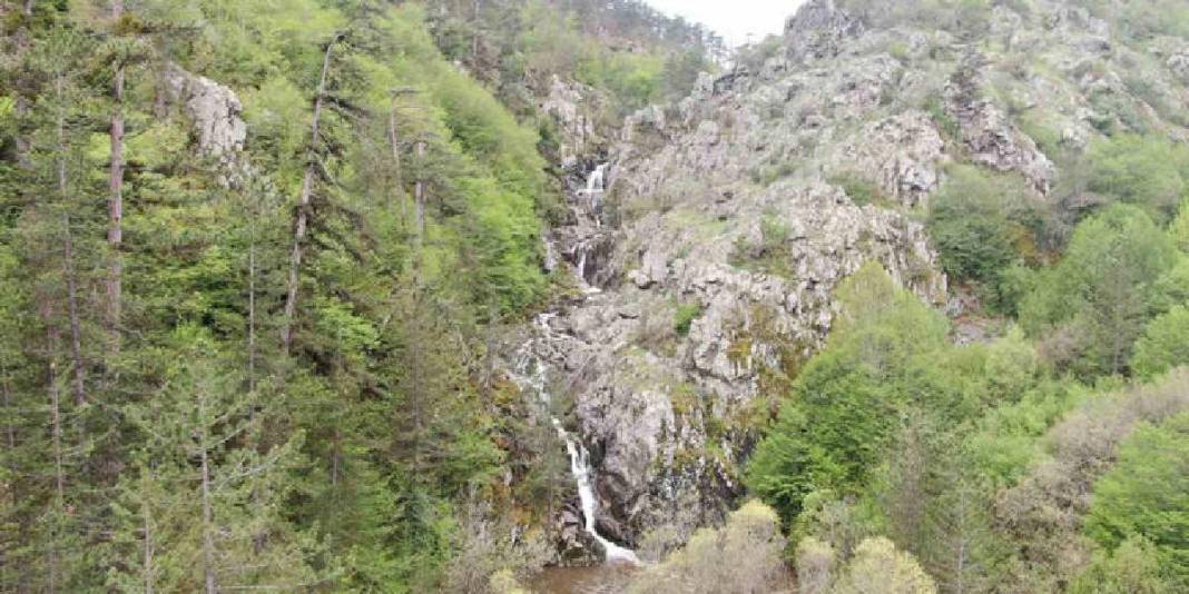 Ormanın içinde gizli kalmış cennet! Bu şelale göreni mest ediyor: Turistler akın etmeden burayı görün! 6